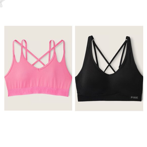 Victoria's Secret PINK Active Sports Bras Bundle of 2 New with Tags Size Medium - Picture 2 of 14